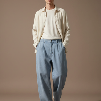 Pantalon Baggy Bleu Clair - Jean