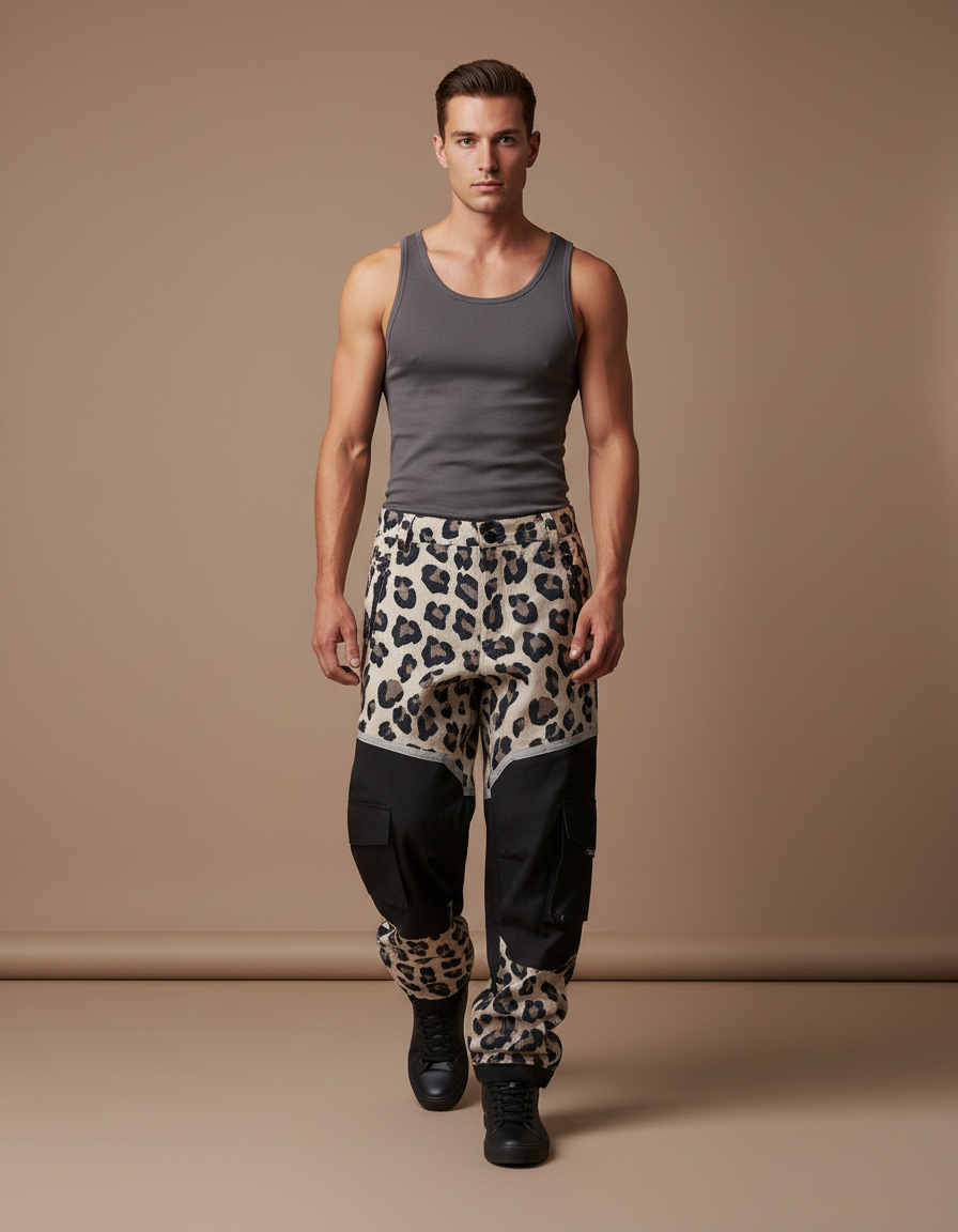 Baggy Pantalon De Ski - Imprimé Toile
