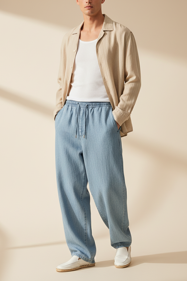 Pantalon Baggy Bleu - Jean