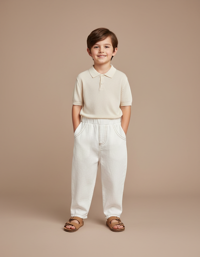 Pantalon Baggy Femme Taille Élastique