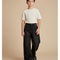 Pantalon Baggy Jean Noir Ample Décontracté Unisexe
