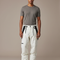 Pantalon Baggy Blanc Imperméable Bretelles Ski Snowboard - Polyester