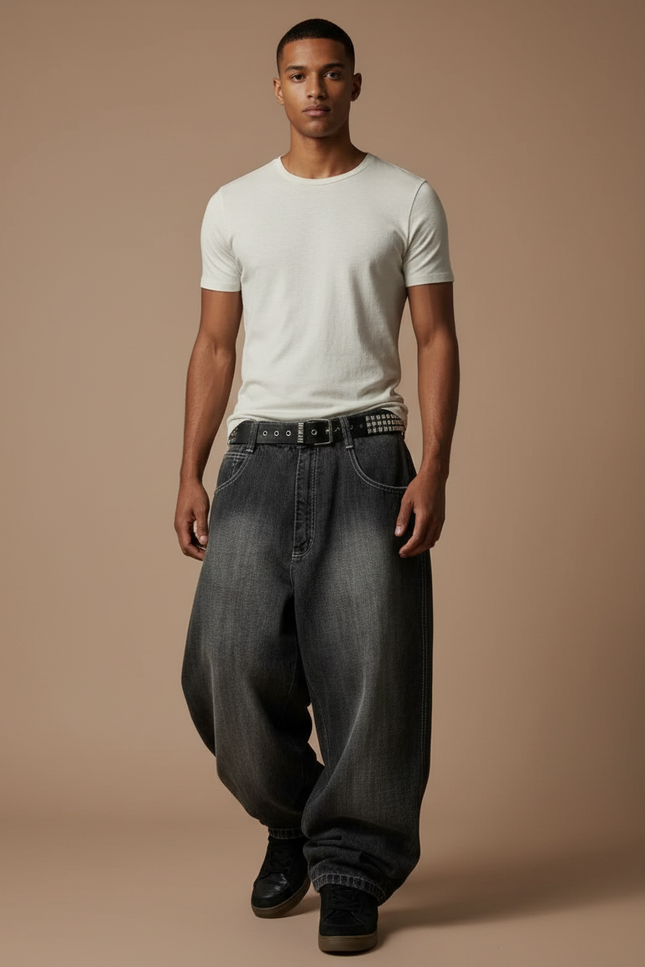 Pantalon Baggy Skate - Gris Jean