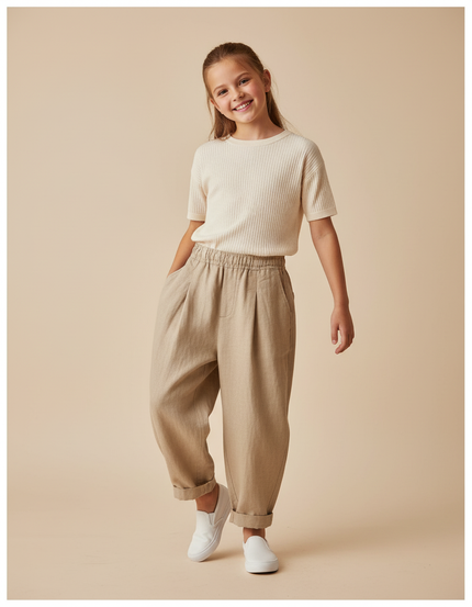 Pantalon Baggy Efcd - Beige Lin