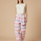 Pantalon Baggy Rayé Multicolore Ample Décontracté Unisexe - Lin