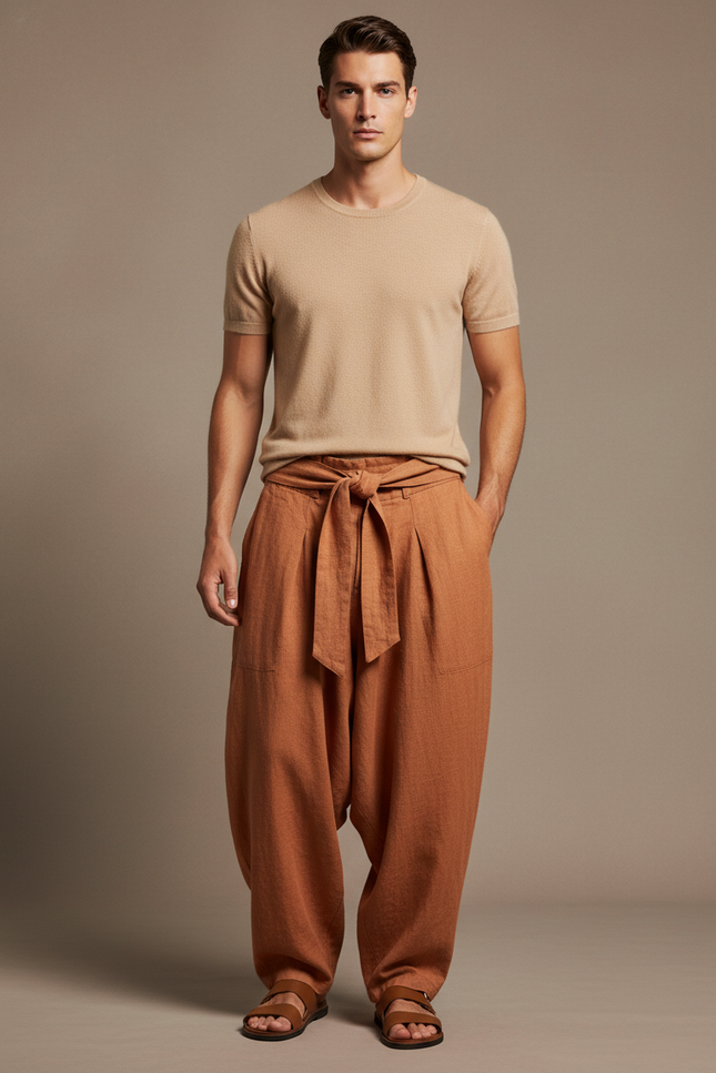 Pantalones Baggy Hombre - Orange Lin