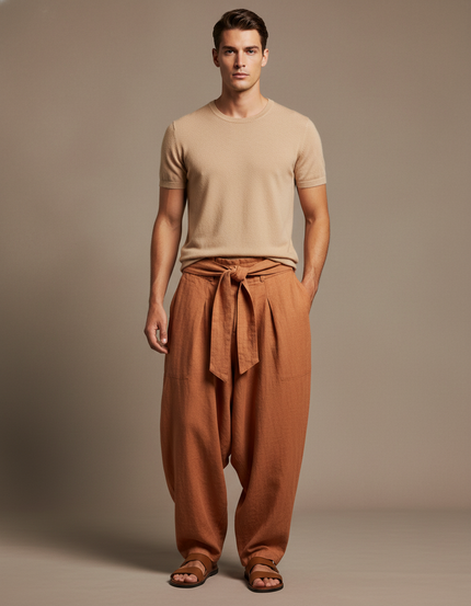 Pantalones Baggy Hombre - Orange Lin