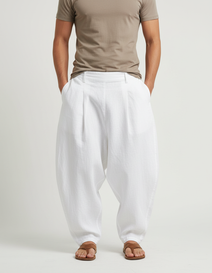 Pantalon Blanc Baggy - Lin