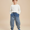 Pantalon Baggy Jean Bleu Ample Enfants Streetwear