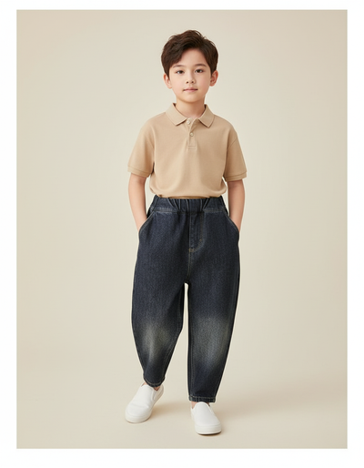 Pantalon Baggy Bleu Marine