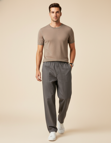 Pantalon Gris Baggy - Toile