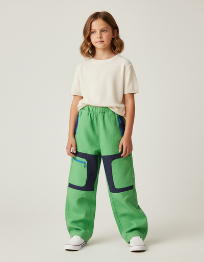 Pantalon Baggy Femme Toile
