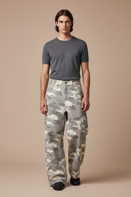 Pantalon Baggy Camouflage - Imprimé Jean