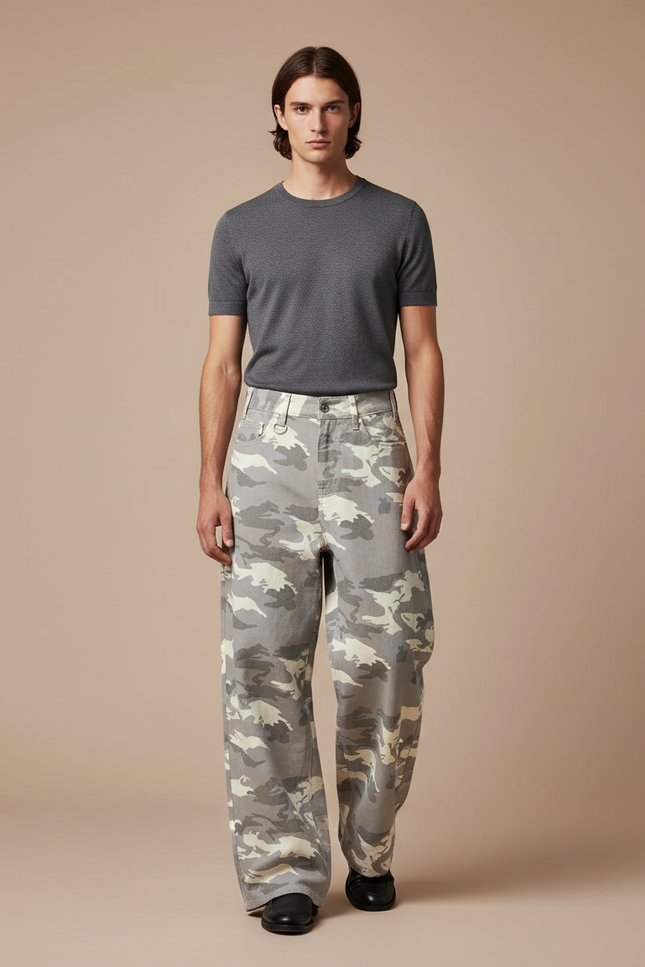 Pantalon Baggy Camouflage - Imprimé Jean