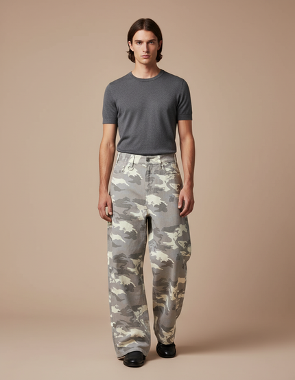 Pantalon Baggy Camouflage - Imprimé Jean