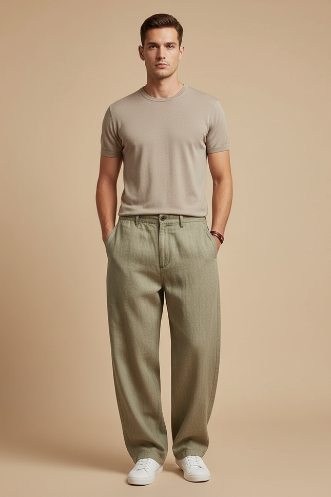 Pantalon Baggy Oversize - Kaki Lin