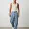 Pantalon Baggy Jean Bleu Clair Ample Streetwear Décontracté
