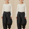 Pantalon Baggy Denim Noir Ample Enfant Vintage - Jean