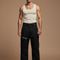 Pantalon Baggy Noir Ample Homme Cargo VECTOR - Toile