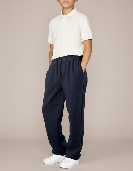 Pantalon Baggy Marine Molleton Ample Sport Garçon
