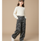 Pantalon Baggy Camouflage Cargo Ample Fille - Imprimé Toile