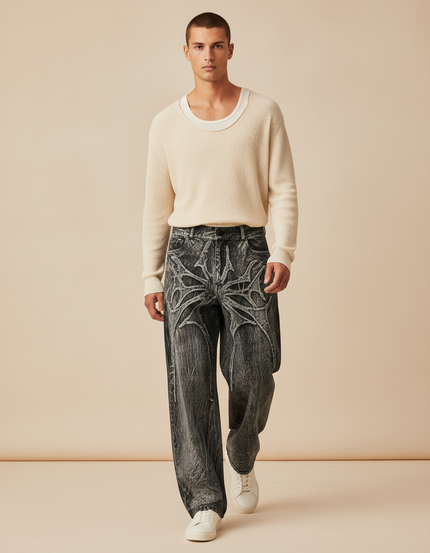 Pantalon Baggy Y2k - Gris Jean