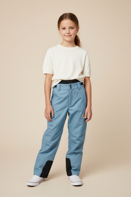 Pantalon Baggy Bleu Enfant Décontracté Imperméable Hiver - Polyester