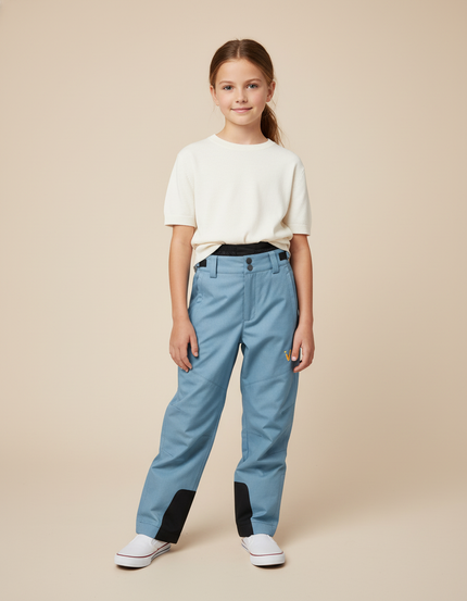 Pantalon Baggy Bleu Enfant Décontracté Imperméable Hiver - Polyester