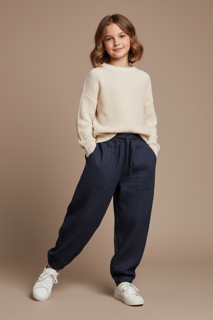 Pantalon Baggy Marine Lin Ample Enfant