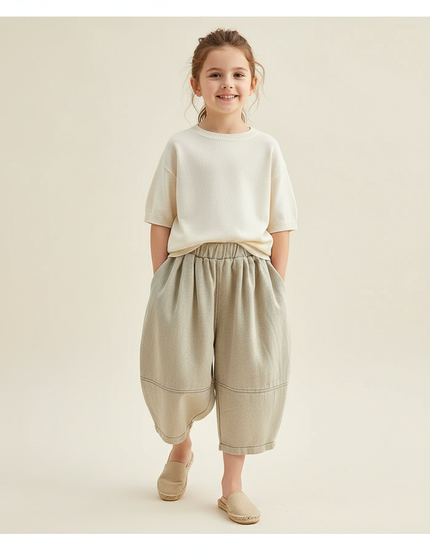 Pantalones Cortos Baggy - Kaki Toile