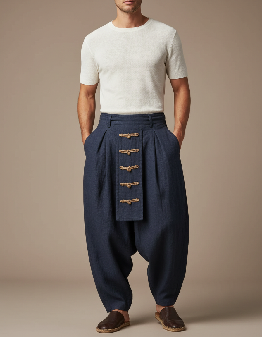 Pantalon Baggy Vintage - Marine Lin