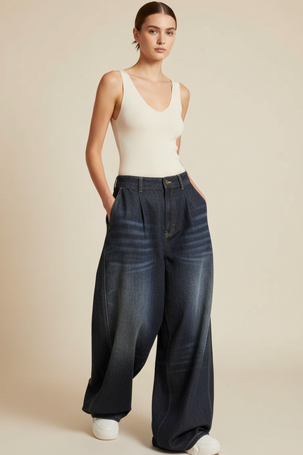 Pantaloni Baggy Donna - Marine Jean