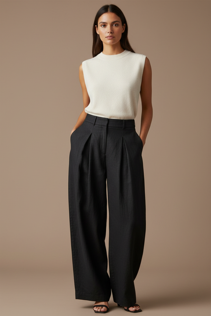 Pantalon Baggy Mujer - Noir Lin