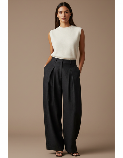 Pantalon Baggy Mujer - Noir Lin