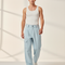 Pantalon Baggy Bleu Clair Cargo Décontracté Homme - Jean