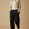 Pantalon Baggy Noir Cargo Ample Unisexe Décontracté - Toile