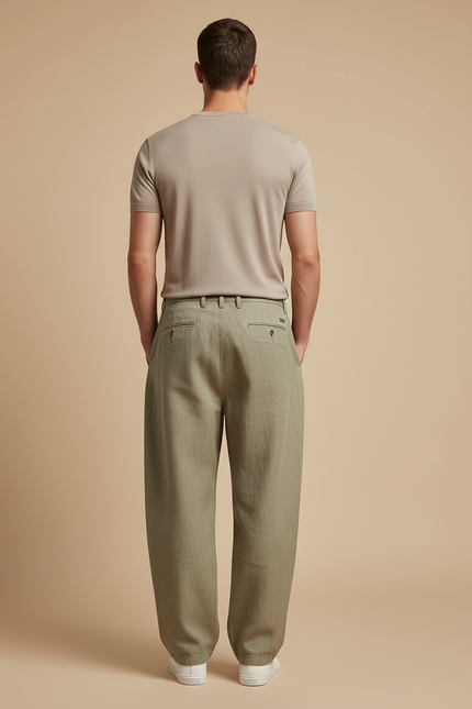 Pantalon Baggy Oversize - Kaki Lin - vue 2