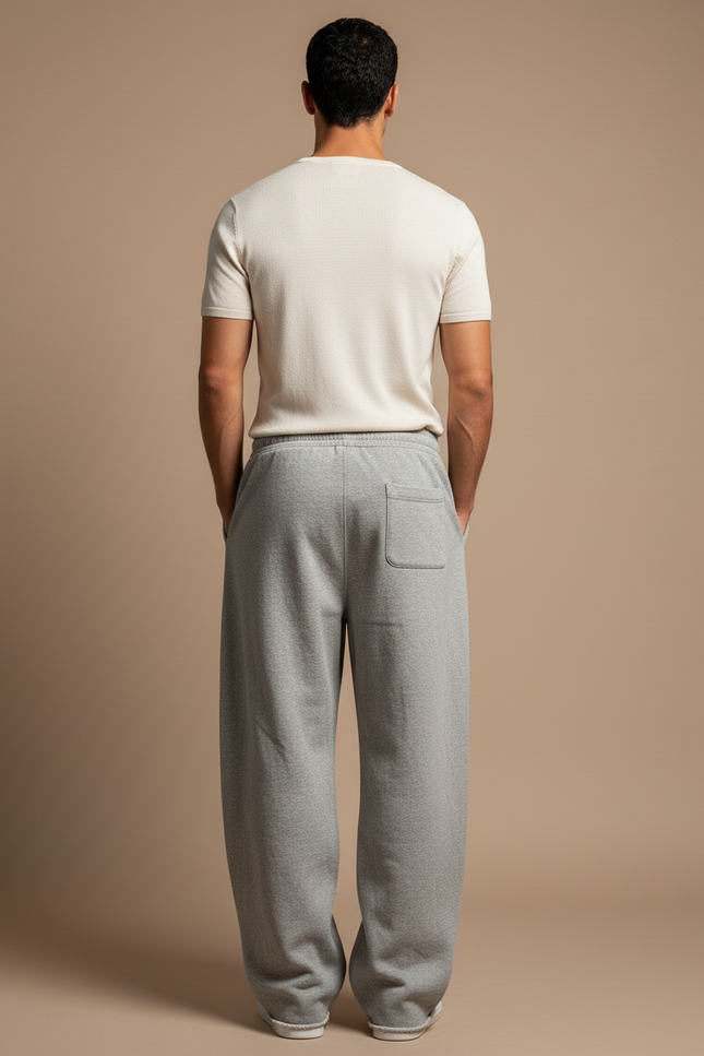 Pantalon De Survetement Baggy - Gris Molleton - vue 2