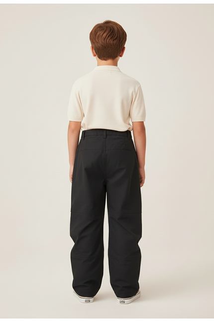 Pantalon Baggy Noir Ample Imperméable Enfant - Polyester - vue 2