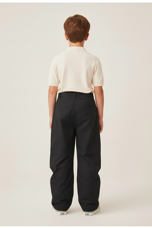 Pantalon Baggy Noir Ample Imperméable Enfant - Polyester - vue 2