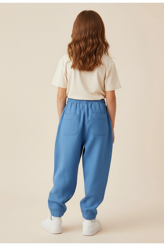 Pantalon Baggy Bleu Majin Buu Ample Coton Enfant - Jean - vue 2