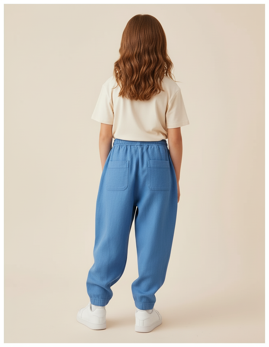 Pantalon Baggy Bleu Majin Buu Ample Coton Enfant - Jean - vue 2