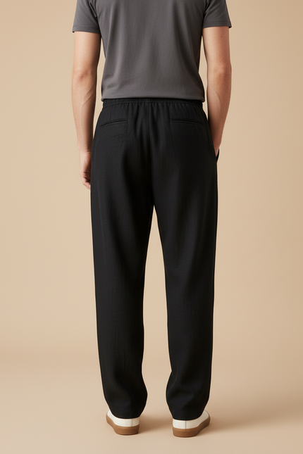 Pantaloni Baggy Neri - Noir Lin - vue 2