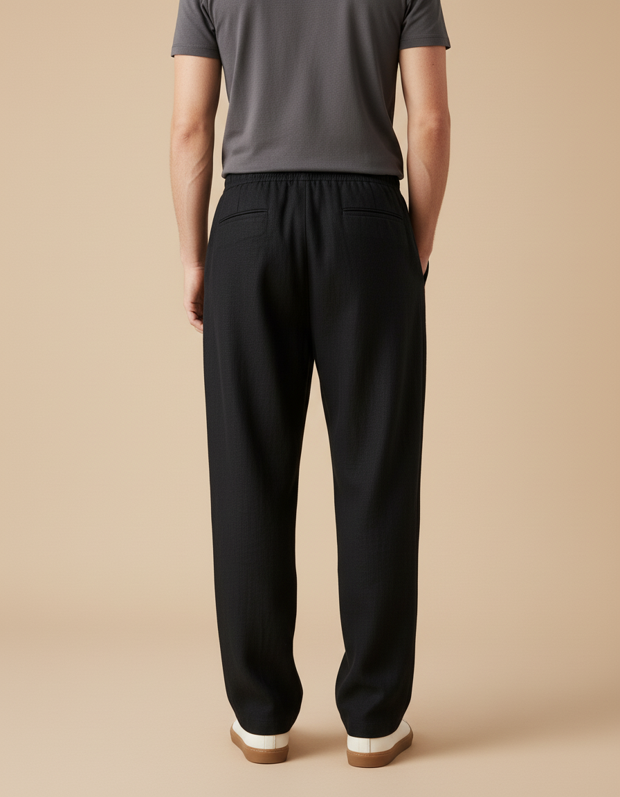Pantaloni Baggy Neri - Noir Lin - vue 2