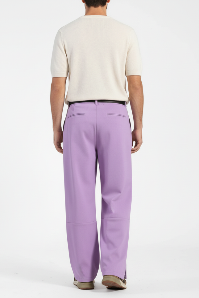 Pantalon Baggy Violet Ample Décontracté Homme - Polyester - vue 2