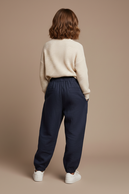 Pantalon Baggy Marine Lin Ample Enfant - vue 2