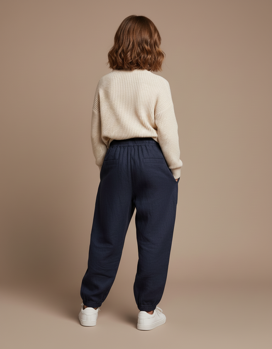Pantalon Baggy Marine Lin Ample Enfant - vue 2