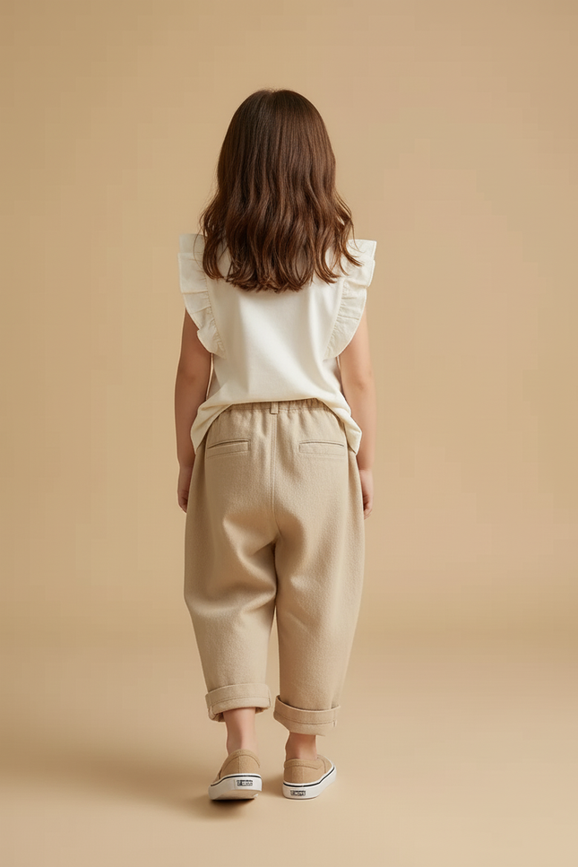 Pantalon Baggy Bebe - Beige Toile - vue 2