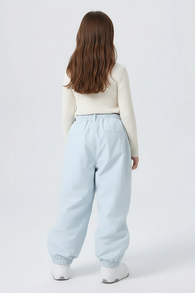 Pantalon Baggy Bleu Ciel Ample Sportif Enfant - Polyester - vue 2