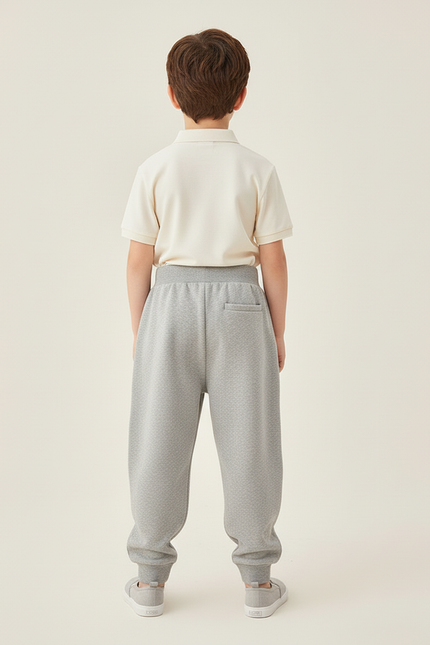 Pantalon Baggy Gris Molletonné Confortable Enfant - vue 2